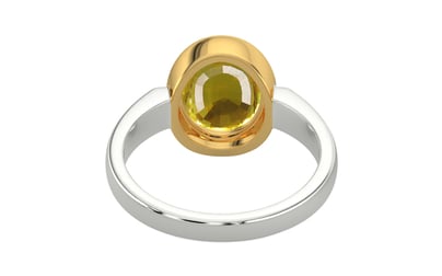 Goldcollet Thailand Yellow Sapphire Ring Limited Quality (R6)