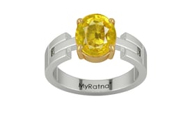 GoldCollet Thailand Yellow Sapphire Ring Limited Quality (R8)
