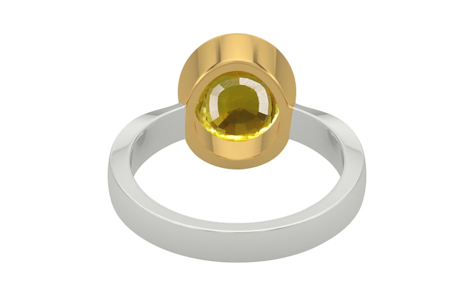 GoldCollet Thailand Yellow Sapphire Ring Limited Quality (R9)