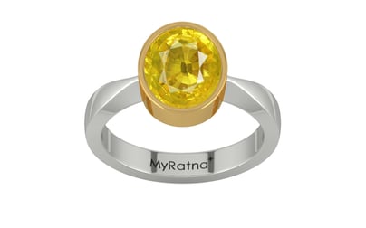 GoldCollet Thailand Yellow Sapphire Ring Limited Quality (R9)
