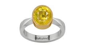 GoldCollet Thailand Yellow Sapphire Ring Limited Quality (R9)