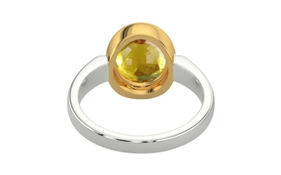 Goldcollet Thailand Yellow Sapphire Ring Rare Quality (R6)