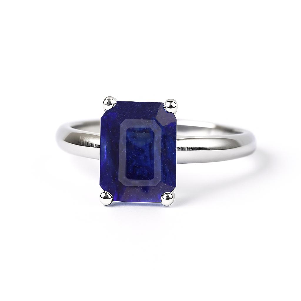 Grand Heritage 925 Sterling Silver Blue Sapphire Stone Ladies’ Ring