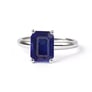 Grand Heritage 925 Sterling Silver Blue Sapphire Stone Ladies’ Ring