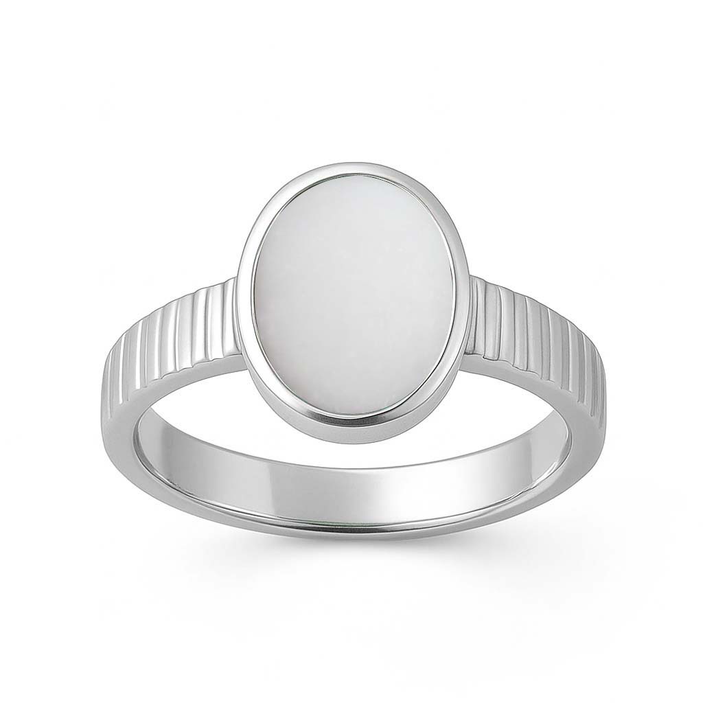 Grand Heritage 925 Sterling Silver Opal Stone Ladies’ Ring