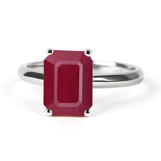 Grand Heritage 925 Sterling Silver Ruby Stone Ladies’ Ring