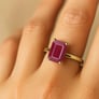 Grand Heritage 925 Sterling Silver Ruby Stone Ladies’ Ring