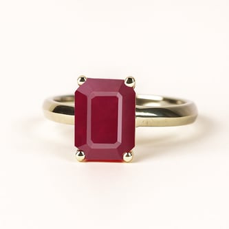 Grand Heritage 925 Sterling Silver Ruby Stone Ladies’ Ring