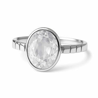 Grand Heritage 925 Sterling Silver Zircon Stone Ladies’ Ring