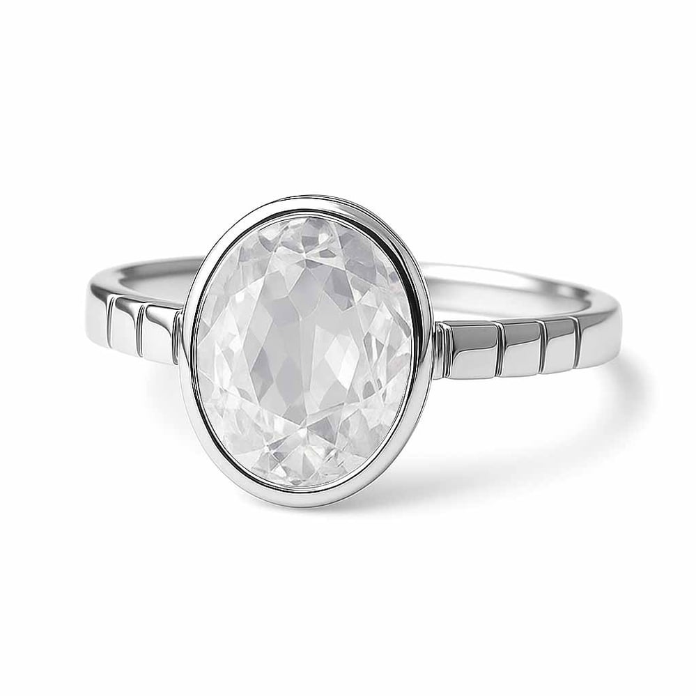 Grand Heritage 925 Sterling Silver Zircon Stone Ladies’ Ring