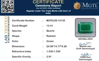 Green Onyx - 13.41 Carat Prime Quality GO-13135