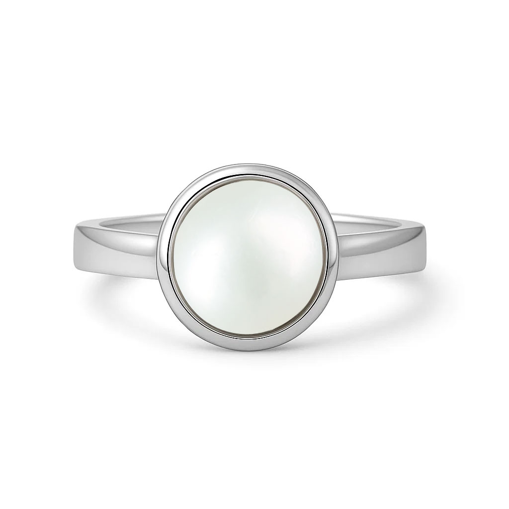 Handcrafted Sterling Silver Premium Pearl Men’s Ring