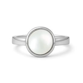 Handcrafted Sterling Silver Premium Pearl Men’s Ring