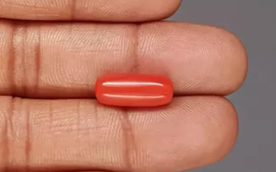 Italian Red Coral - 5.68 Carat Prime Quality CC-5864