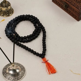 Karungali Mala With Energized Malai (108 Beads) - 8MM