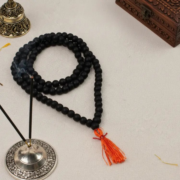 Karungali Mala With Energized Malai (108 Beads) - 8MM