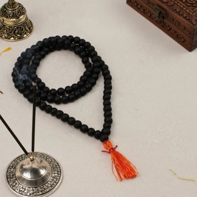 Karungali Mala With Energized Malai (108 Beads) - 8MM