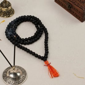 Karungali Mala With Energized Malai (108 Beads) - 8MM