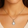 Luxury Designer 925 Silver Natural Opal Pendant