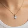 Luxury Designer 925 Silver Natural Zircon Pendant
