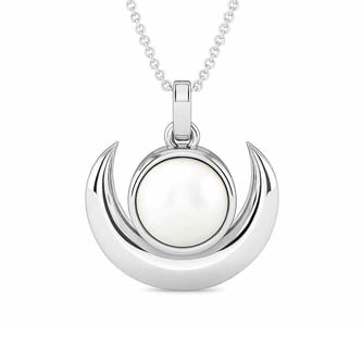 Luxury Designer 925 Silver Pearl Pendant