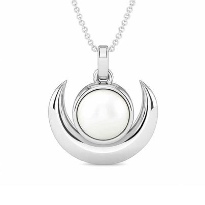 Luxury Designer 925 Silver Pearl Pendant