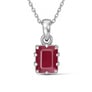 Luxury Designer 925 Silver Ruby Pendant