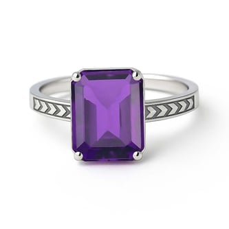 Luxury Handmade 925 Silver Amethyst For Men