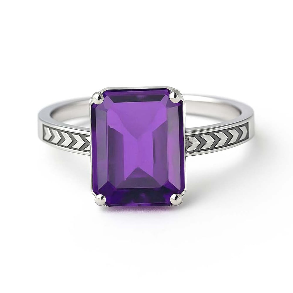 Luxury Handmade 925 Silver Amethyst For Men