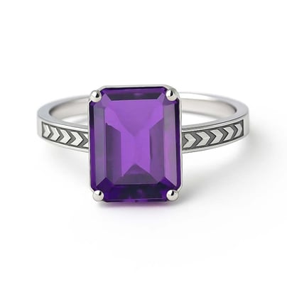 Luxury Handmade 925 Silver Amethyst For Men