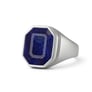 Luxury Handmade 925 Silver Blue Sapphire For Men