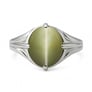 Luxury Handmade 925 Silver Cat's Eye For Men