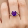 Luxury Heritage Sterling Silver Amethyst Women’s Ring