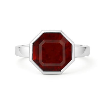 Luxury Heritage Sterling Silver Hessonite Gomed Women’s Ring