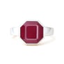 Luxury Heritage Sterling Silver Ruby Women’s Ring