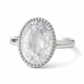 Luxury Heritage Sterling Silver Zircon Women’s Ring