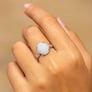 Luxury Opal 925 Sterling Silver Ring for Women