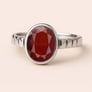 Luxury Royal Hessonite Gomed Sterling Silver Ring for Male