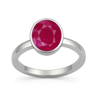 Luxury Ruby 925 Sterling Silver Ring for Women