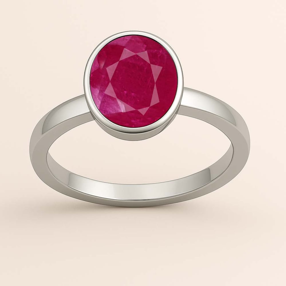 Luxury Ruby 925 Sterling Silver Ring for Women