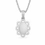 Modern 925 Silver Opal Stone Pendant