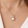 Modern 925 Silver Pearl (Moti) Pendant