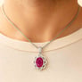Modern 925 Silver Ruby (Manik) Pendant