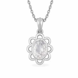 Modern 925 Silver Zircon (Jarkan) Pendant