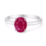 Modern 925 Sterling Silver Ruby Women’s Ring