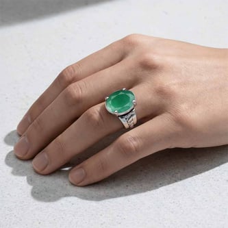 Modern Royalty Emerald Ring For Men and Women
