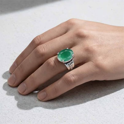 Modern Royalty Emerald Ring For Men and Women