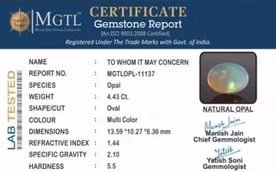 Opal - OPL 11137 (Origin - Ethiopian) Prime - Quality