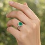 Original Damara Emerald Ring For Men and Women