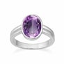 Oval Shape Amethyst 925 Silver Ring for Men